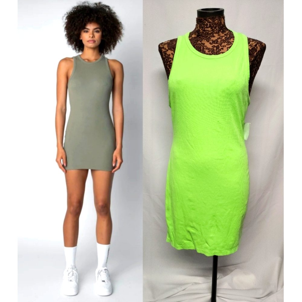 Talentless Rib High-Neck Contour Dress. Sz XL.  New.